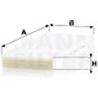 MANN Ford Transit Tourneo Cabin Filter - Particulate Filter | CU3649 | GSF Car Parts