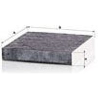 MANN Dacia Logan Mcv Cabin Filter - Carbon | CUK22011 | GSF Car Parts