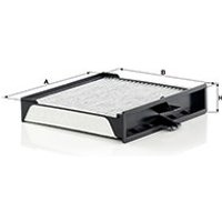MANN Renault Grand Scenic Cabin Filter - Carbon | CUK2430 | GSF Car Parts