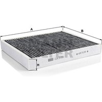MANN Vauxhall And Opel Astra Cabin Filter - Carbon | CUK24003 | GSF Car Parts