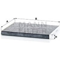 MANN Hyundai Ioniq Cabin Filter - Carbon | CUK24004 | GSF Car Parts