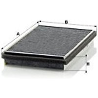 MANN Fiat Multipla Cabin Filter - Carbon | CUK3020 | GSF Car Parts