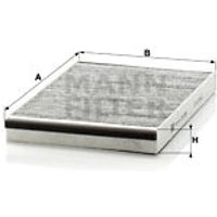 MANN Vauxhall And Opel Astravan Cabin Filter - Carbon | CUK3054 | GSF Car Parts