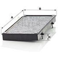 MANN Nissan Primastar Cabin Filter - Carbon | CUK3454 | GSF Car Parts