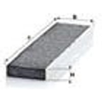 MANN Mini Cabin Filter - Carbon | CUK4436 | GSF Car Parts