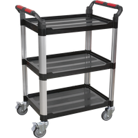 SEALEY Workshop Trolley 3-Level Composite - 3 Wall | CX309 | GSF Car Parts