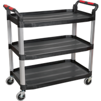 SEALEY Workshop Trolley 3-Level Composite - 3 Wall | CX310 | GSF Car Parts