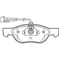 DRIVETEC Fiat Marea Weekend Front Brake Pads | PAD1413 | GSF Car Parts