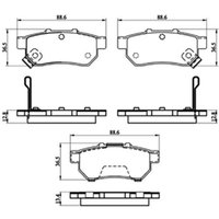 DRIVETEC Honda Civic Rear Brake Pads | PAD1456 | GSF Car Parts
