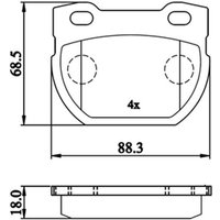 DRIVETEC Land Rover Defender Rear Brake Pads | PAD1847 | GSF Car Parts