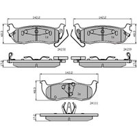 DRIVETEC Jeep Commander Rear Brake Pads | PAD1975 | GSF Car Parts