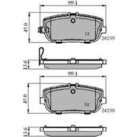 DRIVETEC Fiat 124 Rear Brake Pads | PAD2027 | GSF Car Parts