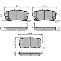 DRIVETEC Hyundai I800 Rear Brake Pads | PAD2095 | GSF Car Parts