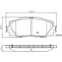 DRIVETEC Lexus Ct Front Brake Pads | PAD2135 | GSF Car Parts