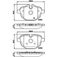 DRIVETEC BMW I8 Rear Brake Pads | PAD2162 | GSF Car Parts