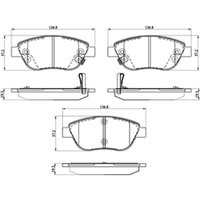 DRIVETEC Fiat 500L Front Brake Pads | PAD2476 | GSF Car Parts