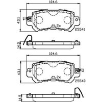 DRIVETEC Mazda 2 Rear Brake Pads | PAD2482 | GSF Car Parts