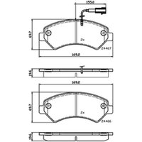 DRIVETEC Vauxhall And Opel Movano Front Brake Pads | PAD2492 | GSF Car Parts