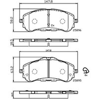 DRIVETEC Toyota Proace City Brake Pads | PAD2506 | GSF Car Parts
