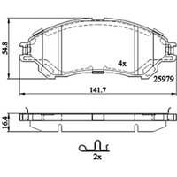 DRIVETEC Suzuki Vitara Front Brake Pads | PAD2664 | GSF Car Parts