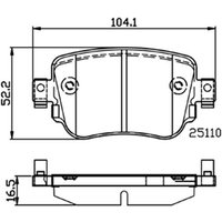 DRIVETEC Volkswagen Caddy Alltrack Rear Brake Pads | PAD2709 | GSF Car Parts