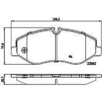 DRIVETEC Mercedes-Benz Marco Polo Front Brake Pads | PAD3138 | GSF Car Parts