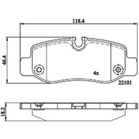 DRIVETEC Mercedes-Benz Vito Rear Brake Pads | PAD3139 | GSF Car Parts
