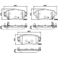 DRIVETEC Renault Kadjar Rear Brake Pads | PAD3145 | GSF Car Parts