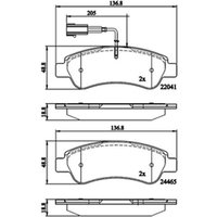 DRIVETEC Vauxhall And Opel Movano Rear Brake Pads | PAD3153 | GSF Car Parts