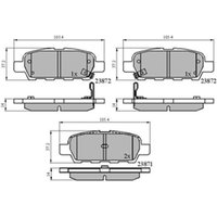 DRIVETEC Renault Koleos Rear Brake Pads | PAD3158 | GSF Car Parts