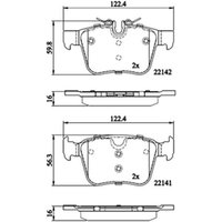 DRIVETEC Land Rover Discovery Sport Rear Brake Pads | PAD3167 | GSF Car Parts