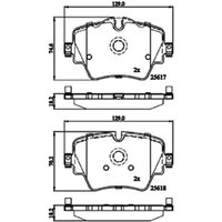 DRIVETEC BMW 2 Series Gran Coupe Front Brake Pads | PAD3182 | GSF Car Parts