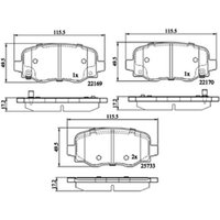 DRIVETEC Fiat 500X Rear Brake Pads | PAD3194 | GSF Car Parts