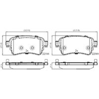 DRIVETEC Fiat Scudo Rear Brake Pads | PAD3261 | GSF Car Parts