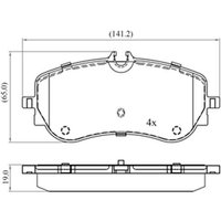 DRIVETEC Volkswagen Amarok Rear Brake Pads | PAD3367 | GSF Car Parts
