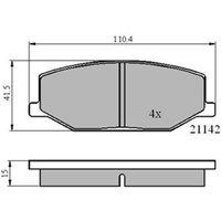 DRIVETEC Suzuki Jimny Front Brake Pads | PAD527 | GSF Car Parts