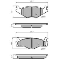 DRIVETEC Skoda Felicia Front Brake Pads | PAD979 | GSF Car Parts