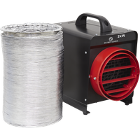 SEALEY Industrial Fan Heater 2Kw With Ducting | DEH2001 | GSF Car Parts
