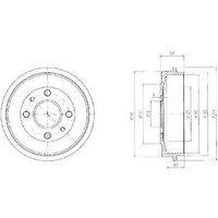 Delphi Brake Drum for Fiat Panda | BF200 | GSF Car Parts