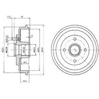 Delphi Brake Drum for Ford Focus | BF402 | GSF Car Parts