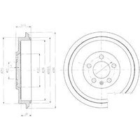 Delphi Skoda Roomster Brake Drum | BF406 | GSF Car Parts
