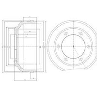 Delphi Ford Transit Brake Drum | BF467 | GSF Car Parts