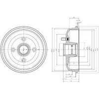 Delphi Brake Drum for Ford Escort | BF468 | GSF Car Parts