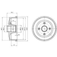 Delphi Vauxhall And Opel Corsa Brake Drum | BF472 | GSF Car Parts