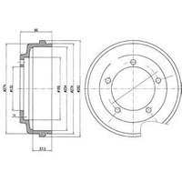 Delphi Brake Drum for Ford Transit | BF479 | GSF Car Parts