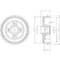 Delphi Nissan Micra Brake Drum | BF480 | GSF Car Parts