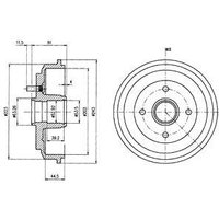 Delphi Brake Drum for Ford Fiesta | BF487 | GSF Car Parts