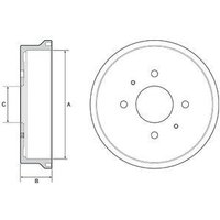 Delphi Mitsubishi Colt Brake Drum | BF529 | GSF Car Parts