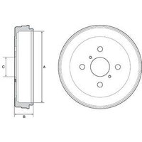 Brake Drum Delphi Fits: TOYOTA YARIS
