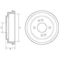 Brake Drum Delphi Fits: KIA PICANTO